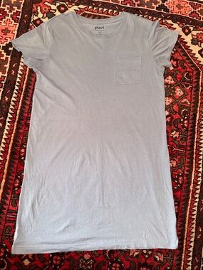 Pact Organic Cotton Smoke Blue Softspun Tee Dress M
